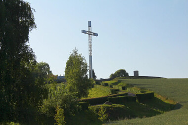Góra Jana Pawła II - punkt widokowy z panoramą na okolice Pelplina