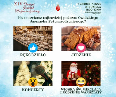 Owidzki Jarmark Bożonarodzenoowy 2025 - Grodzisko Owidz zaprasza!