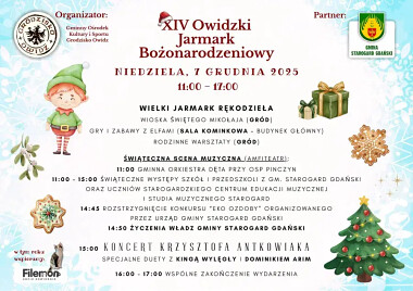 Owidzki Jarmark Bożonarodzeniowy 7 grudnia 2025 - program i atrakcje