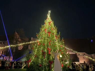 Choinka na Zamku Malbork - fot. Muzeum Zamkowe w Malborku