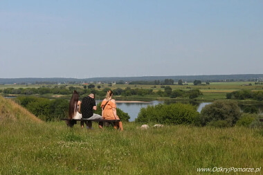 Gniew - punkt widokowy na Wisłę i okolice