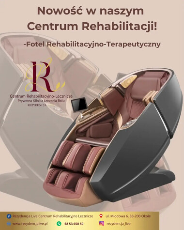 Fotel rehabilitacyjno-terapeutyczny do masażu medycznego