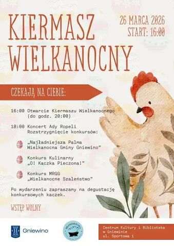 Kiermasz Wielkanocny 2026 w Gniewinie