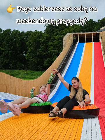 Pomysł na majówkę na Kaszubach - zjeżdżalnia i inne atrakcje w Parku Ewolucji w Sławutówku