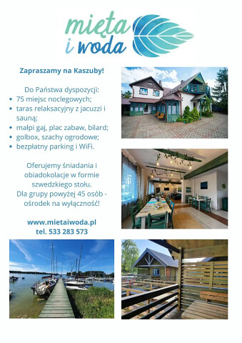 Pobyty grupowe - obozy, zielone szkoły, grupy zorganizowane - imprezy integracyjne na Kaszubach