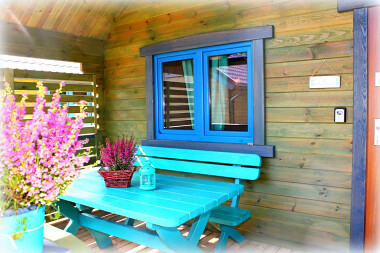 Domek Wiśniowy - taras - Mięta i Woda - Wdzydze Tucholskie