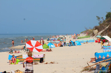 Sasino - plaża Stilo w kierunku wschodnim - do Osetnika