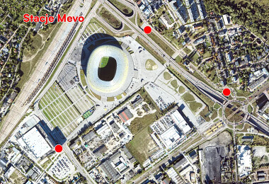 Koncert Ergo Arena - stacje MEVO