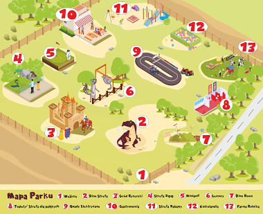 Lemur Park Rumia - mapa atrakcji