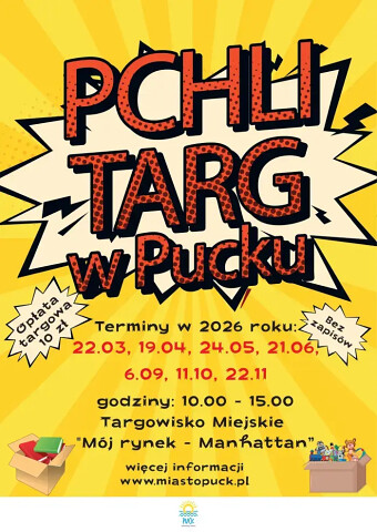 Kolejny Pchli Targ w Pucku - 24 maja 2026
