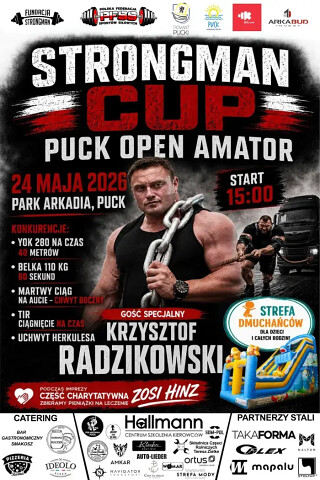 Impreza towarzysząca Belonadzie 2026 - StrongMan CUP w Pucku - niedziela 24 maj