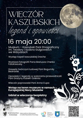 Noc Muzeów 2026 - wieczór kaszubskich legend i opowieści w Muzeum - Kaszubskim Parku Etnograficznym we Wdzydzach