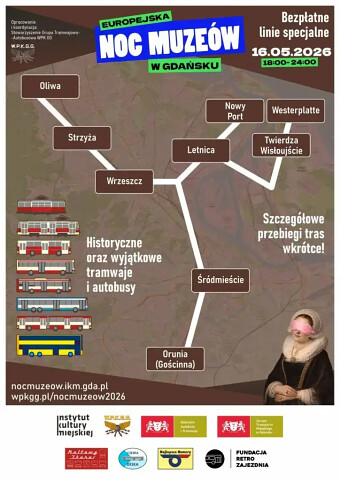 Noc Muzeów 2026 komunikacja - Stowarzyszenie Grupa Tramwajowo-Autobusowa WPK GG