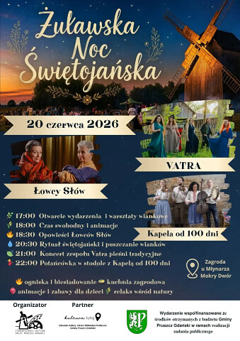 Żuławska Noc Świętojańska 20 czerwca 2026 program atrakcje
