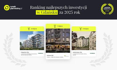 Rynek pierwotny przedstawia - ranking inwestycji w Gdańsku