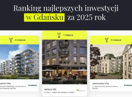 Ranking inwestycji 2025 w Trójmieście – te realizacje najchętniej wybierali kupujący!