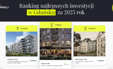 Ranking inwestycji 2025 w Trójmieście – te realizacje najchętniej wybierali kupujący!