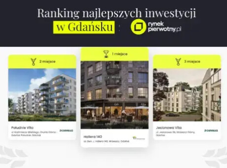 Ranking inwestycji 2025 w Trójmieście – te realizacje najchętniej wybierali kupujący!