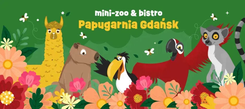 Papugarnia Gdańsk – egzotyczne mini-zoo  pełne bliskich spotkań ze zwierzętami!