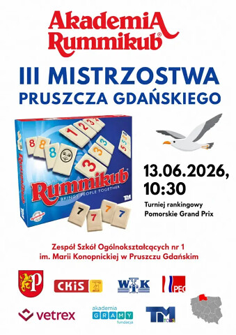 III MIstrzostwa Pruszcza Gdańskiego w Rummikub - turniej rankingowy - Pomorskie Grand Prix