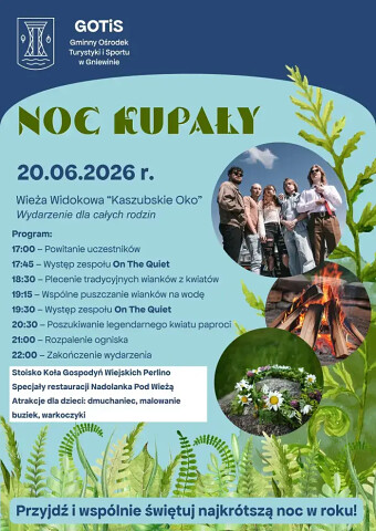 Noc Kupały 20 czerwca 2026 Gniewino - Kaszubskie Oko - Kaszuby