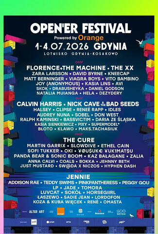Open'er Gdynia 2026  line-up 1-4 lipca