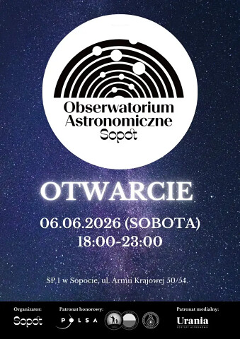 Obserwatorim Astronomiczne Sopot - otwarcie 2026