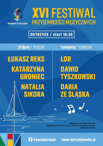 Festiwal Przyjemności Muzycznych Ostrzyce 31 lipca 1 sierpnia 2026