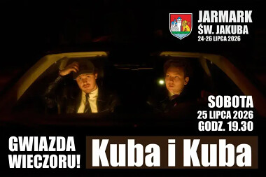 Jarmark św. Jakuba - gwiazda wieczoru - sobota 25 lipca 2026 - Kuba i Kuba