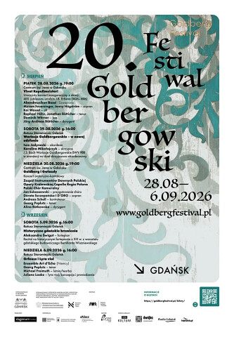 Festiwal Goldbergowski Gdańsk 2026 - program - mat. prasowe