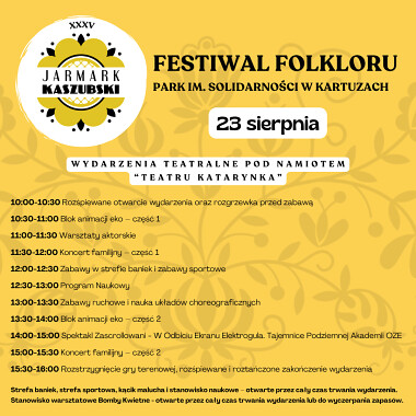Jarmark Kaszubski 2026 PROGRAM - wydarzenia teatralne