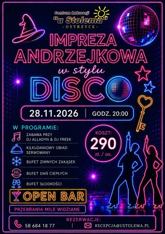 Zabawa Andrzejkowa 2026 na Kaszubach z noclegiem lub bez - U Stolema w Ostrzycach na Kaszubach