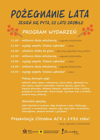 PROGRAM - Pożegnanie Lata w skansenie w Klukach 2026