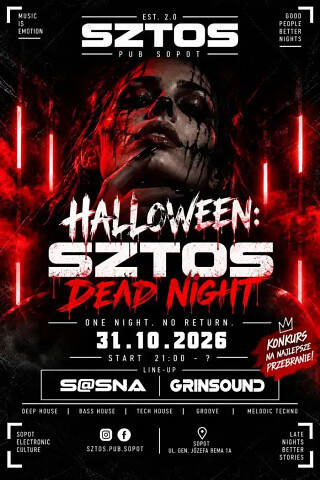 Halloween 2026 Sztos Pub Sopot