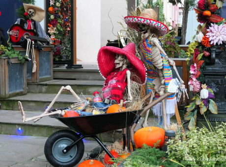 Halloween - dekoracje w Sopocie w meksykańskim stylu
