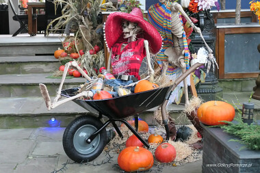 Dekoracje Halloween w Sopocie - dynie są tutaj wszechobecne