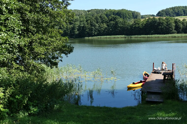 Pierszczewo - okolice - pomost nad Jeziorem Patulskim