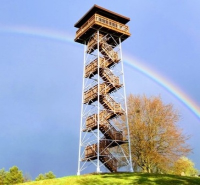 Wieża Lemana Piaszno Tuchomie okolice Bytowa KASZUBY