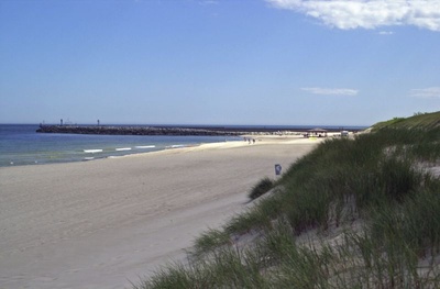 Ustka - plaża zachodnia - fot. Hubert Bierndgarski