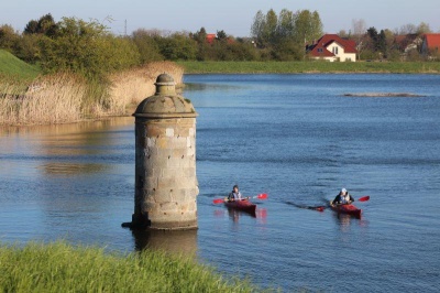 Bastiony Gdańsk - opływ Motławy, przy śluzie