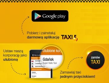 Taxi5 Gdańsk Trójmiasto aplikacja