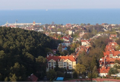 Glinna Góra - Sępie Wzgórze - widok na Sopot