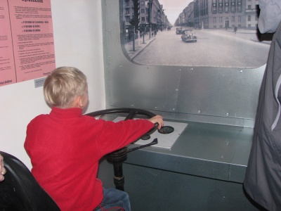Za kierownicą przedwojennego trolejbusu - w Muzeum Miasta Gdyni