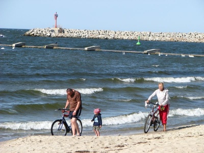 Nad morzem - na rowerze i obok roweru :-)