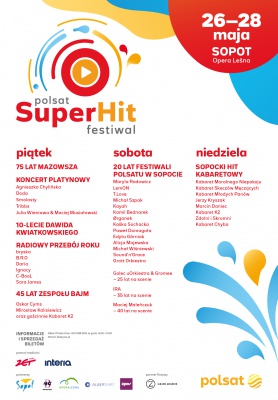 Polsat SuperHit Festiwal program 2023